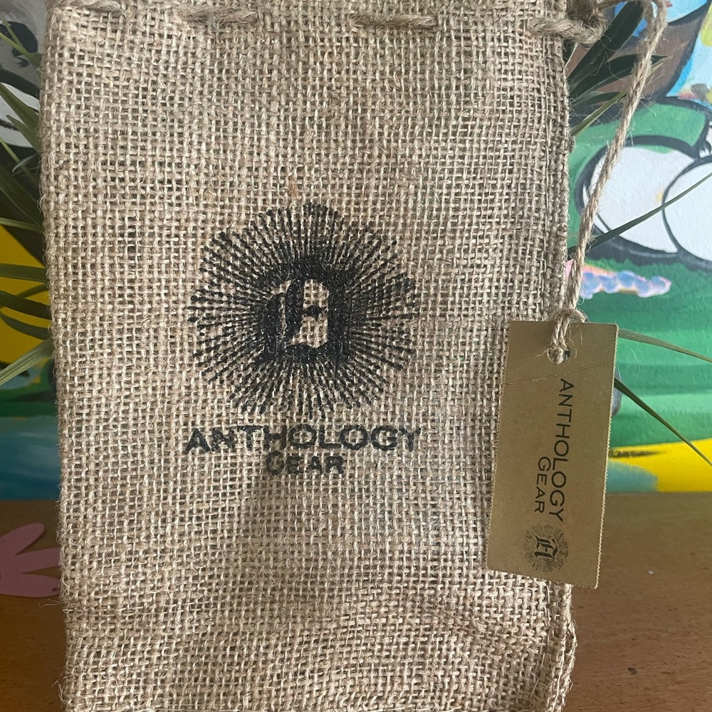 Anthology Gear Burlap Drawstring Bag - Natural Brown